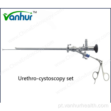 Conjunto de uretrocistoscópio para urologia de instrumento cirúrgico